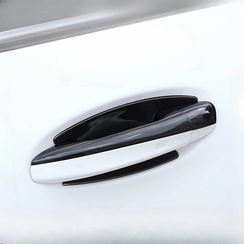 

Silver Chrome Exterior Door Handle Cover Trim Cap Kit LHD Fit for Mercedes Benz CLA/A-class/C-class/E-class/GLC/GLB