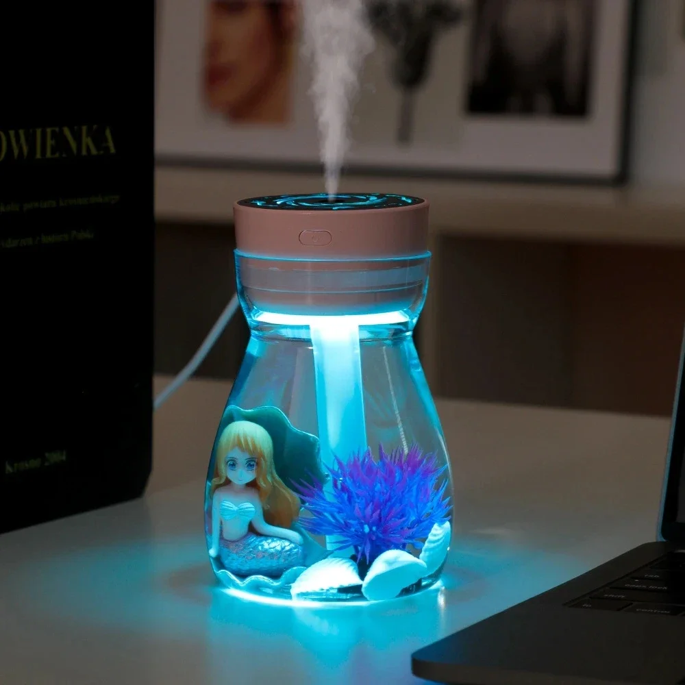 Mini Desktop Colorful Humidifier New Cute Office Atomizer Silent Fog Hydrating with Night Light Humidifier