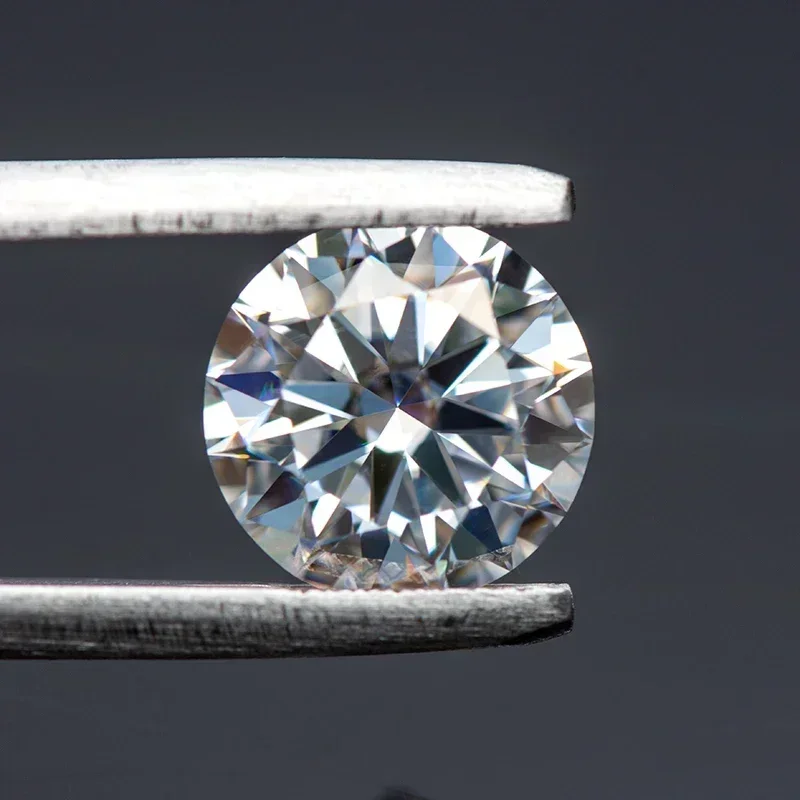 Moissanite Round Shape Top Quality D Color Beads for Charms DIY Jewelry Making Necklace Earrings Materials with GRA Certificate