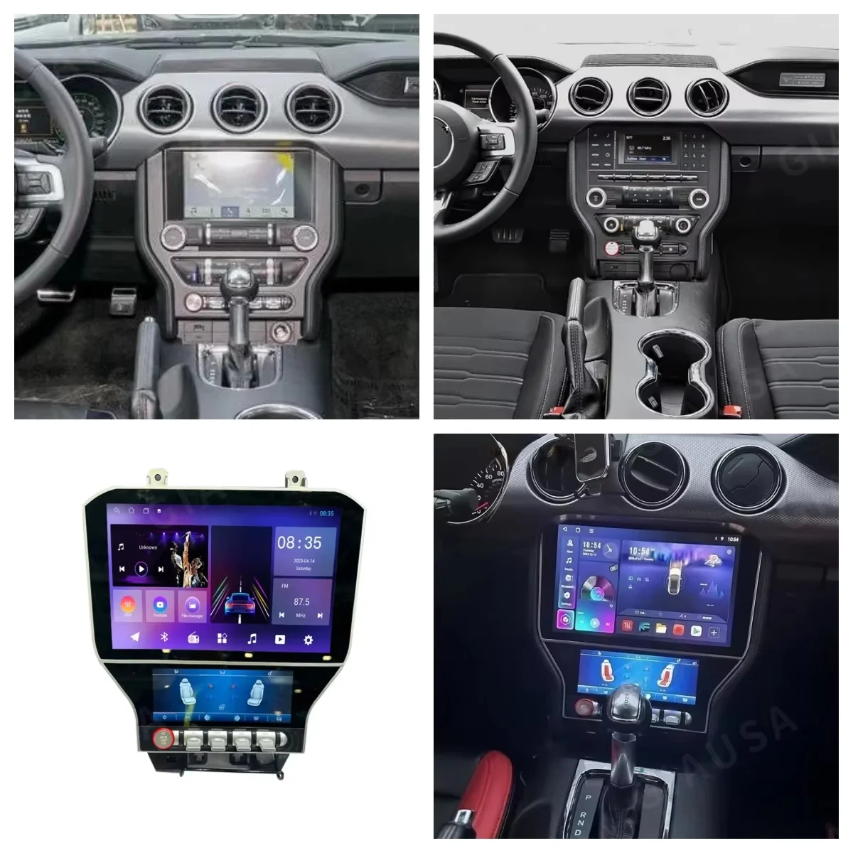 

Android 14 Car Radio For Ford Mustang 2015-2018 Carplay Auto Car GPS Navi Radio Audio Video Multimedia Play Stereo Head Unit