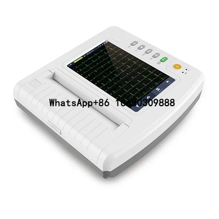 Hospital Medical Device 12 Lead Electronic Portable Electrocardiograph ECG 3 Channel