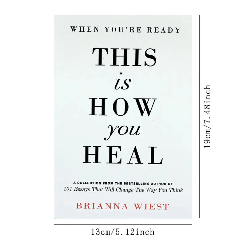 A Life Changing Book Clear Printing High-quality Paper English Version When You're Ready This Is How You Heal Classic Literature