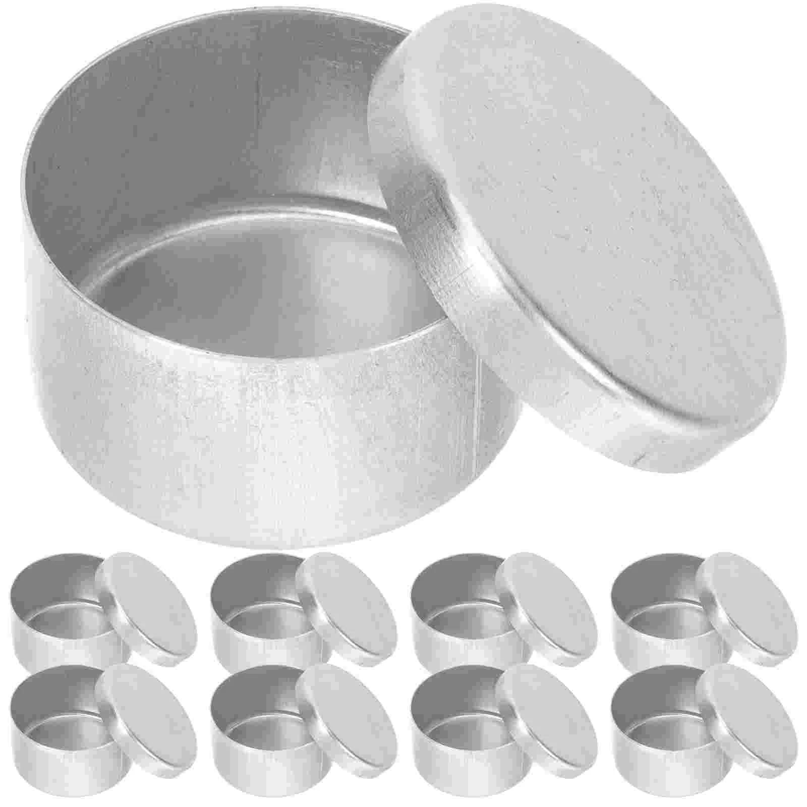 

Foil Soil Sampling Box Food Containers with Lids Sample Jars Miniature Silver Aluminum Travel