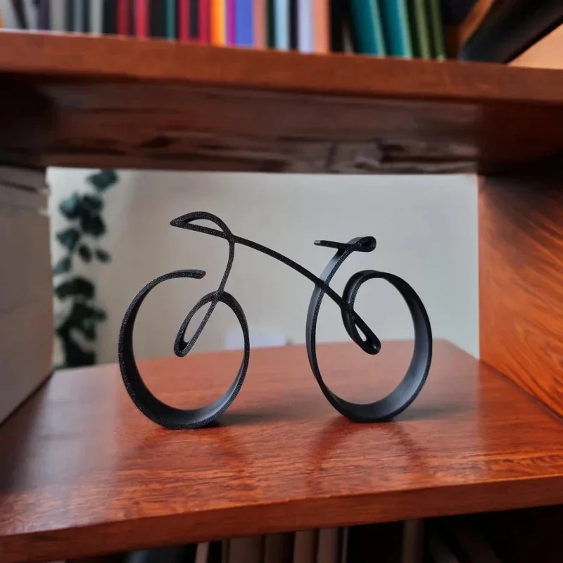 

Minimalistic Bicycle Sculpture Wire Framed Style Metal Iron Art Bike Silhouette Craft Wire Framed Style Metal Bicycle Decoration