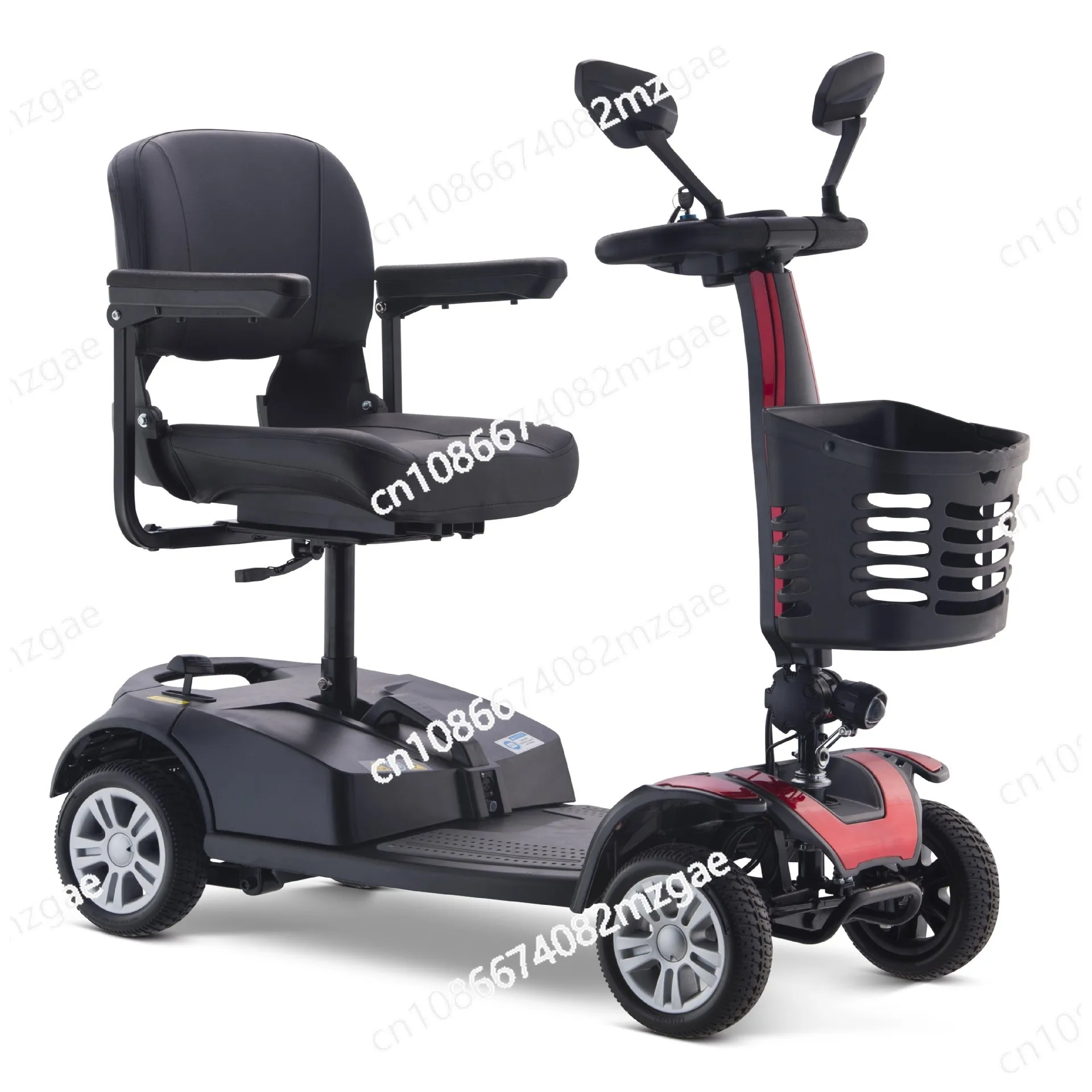 

Folding large wheel electric battery car small adult electric car household elderly scooter