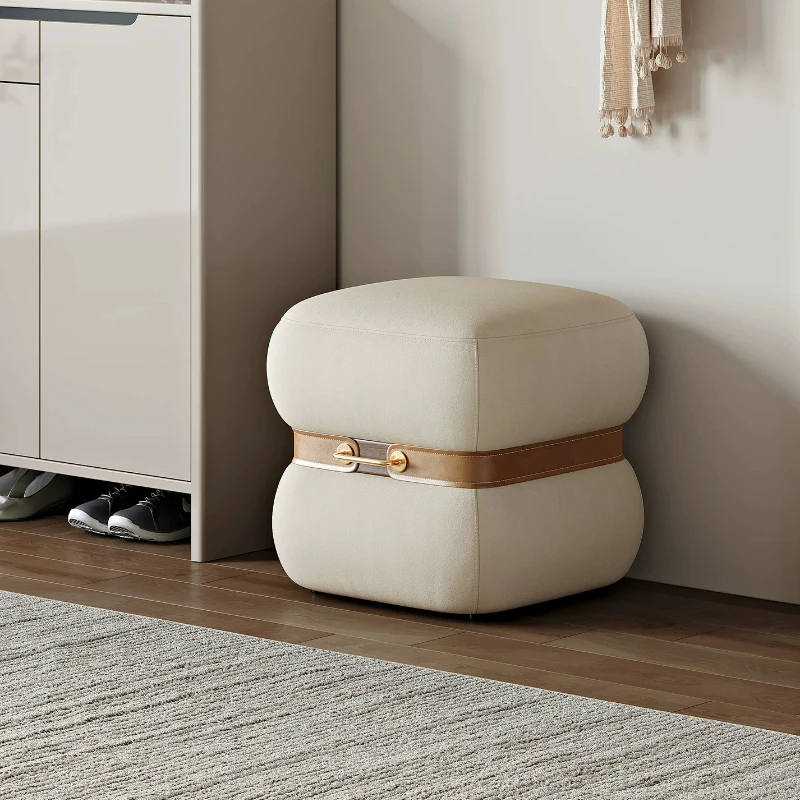 Hallway Ottoman Footrest Furniture Living Room Sofa Stool Ottomans Light Luxury High Sense Design Home Dressing Stools Foot Rest