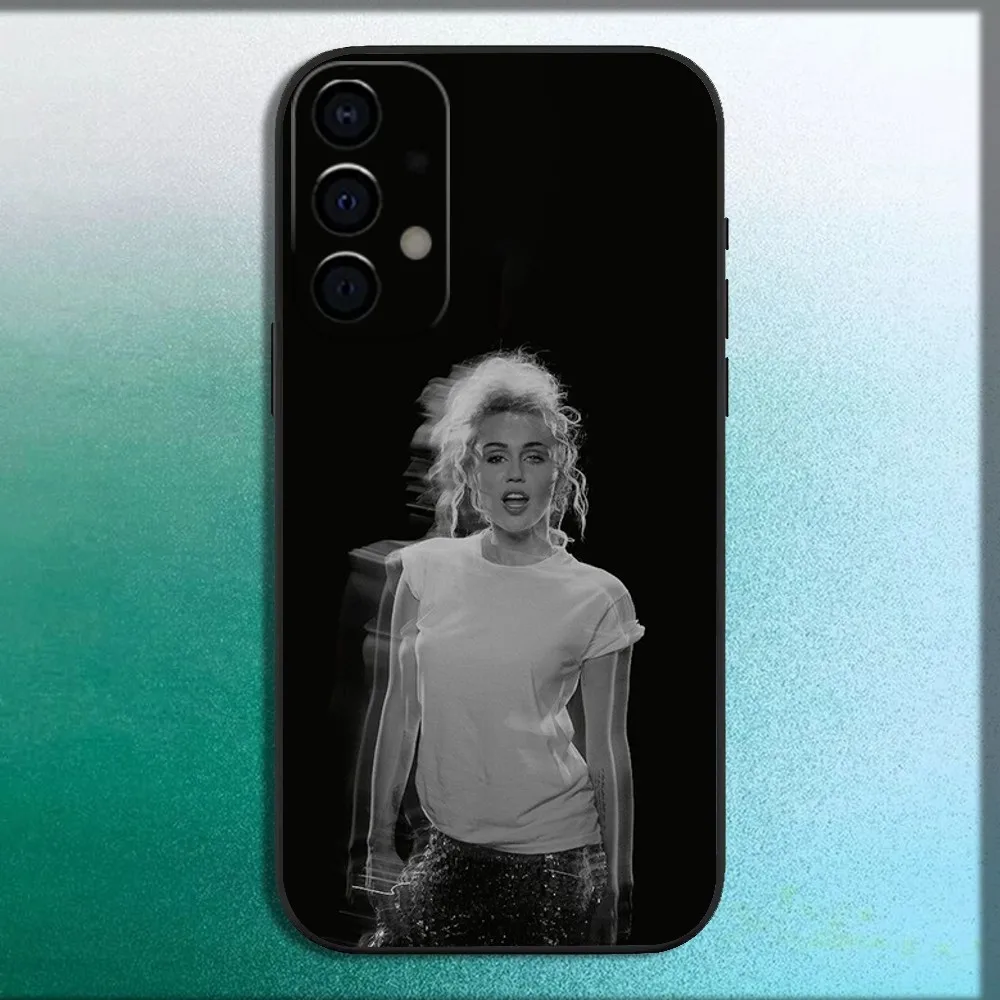 Singer M-Miley Cyrus Phone Case For Samsung Galaxy A13,A21s,A22,A31,A32,A52,A53,A71,A80,A91 Soft Black Cover