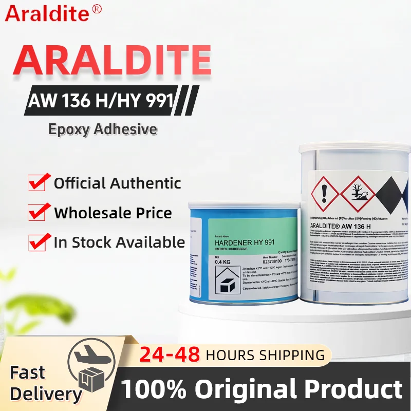

Original Araldite AW136H HY991 Epoxy Adhesive Multi-Purpose Viscous Liquid Adhesive Epoxy Resin and Hardener 1.4kg/Set