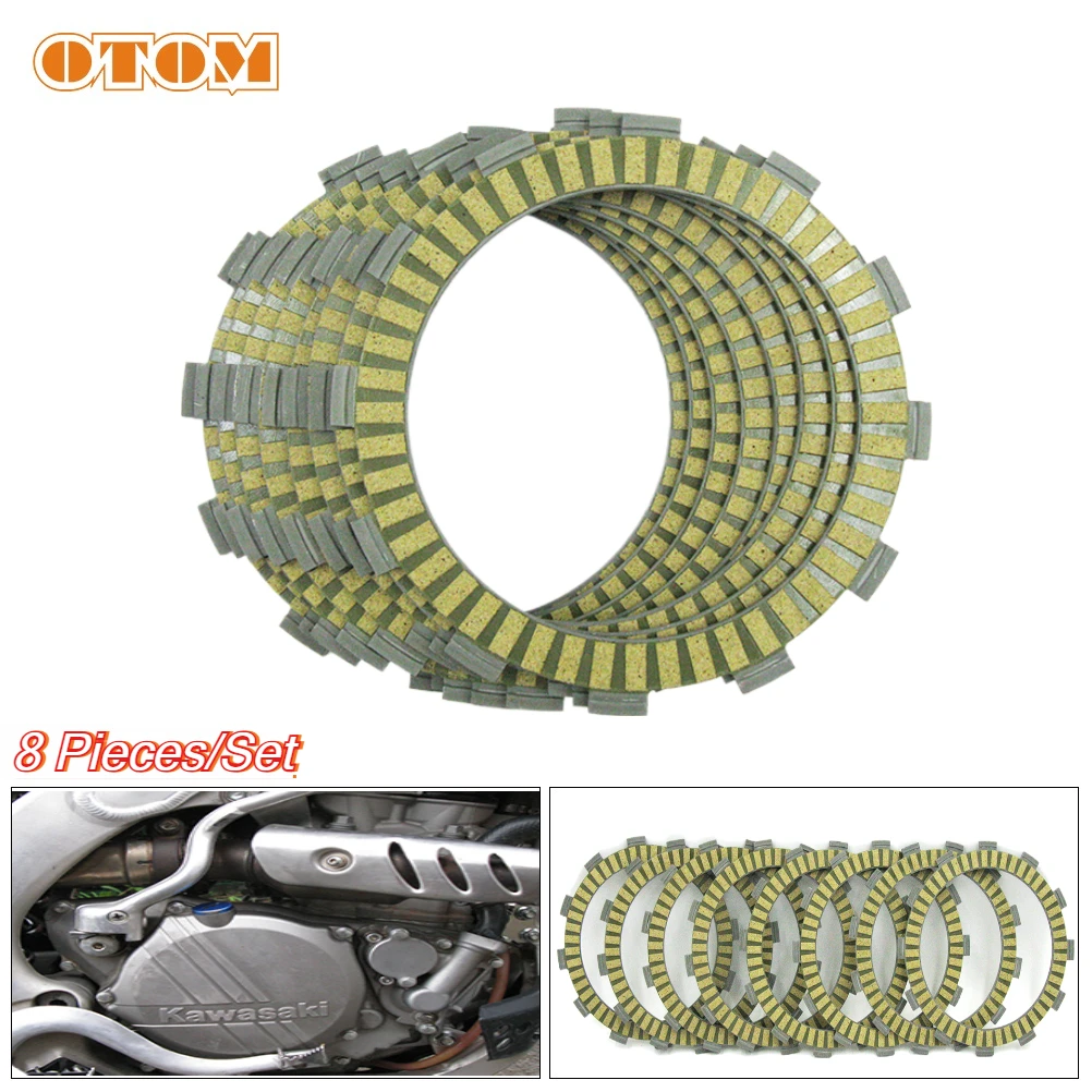 8pcs 111mm Motorcycle Accessories Clutch Friction Plates Clutch Disc For YAMAHA YZ250F WR250F SUZUKI RM-Z KAWASAKI KXF 2003-2020