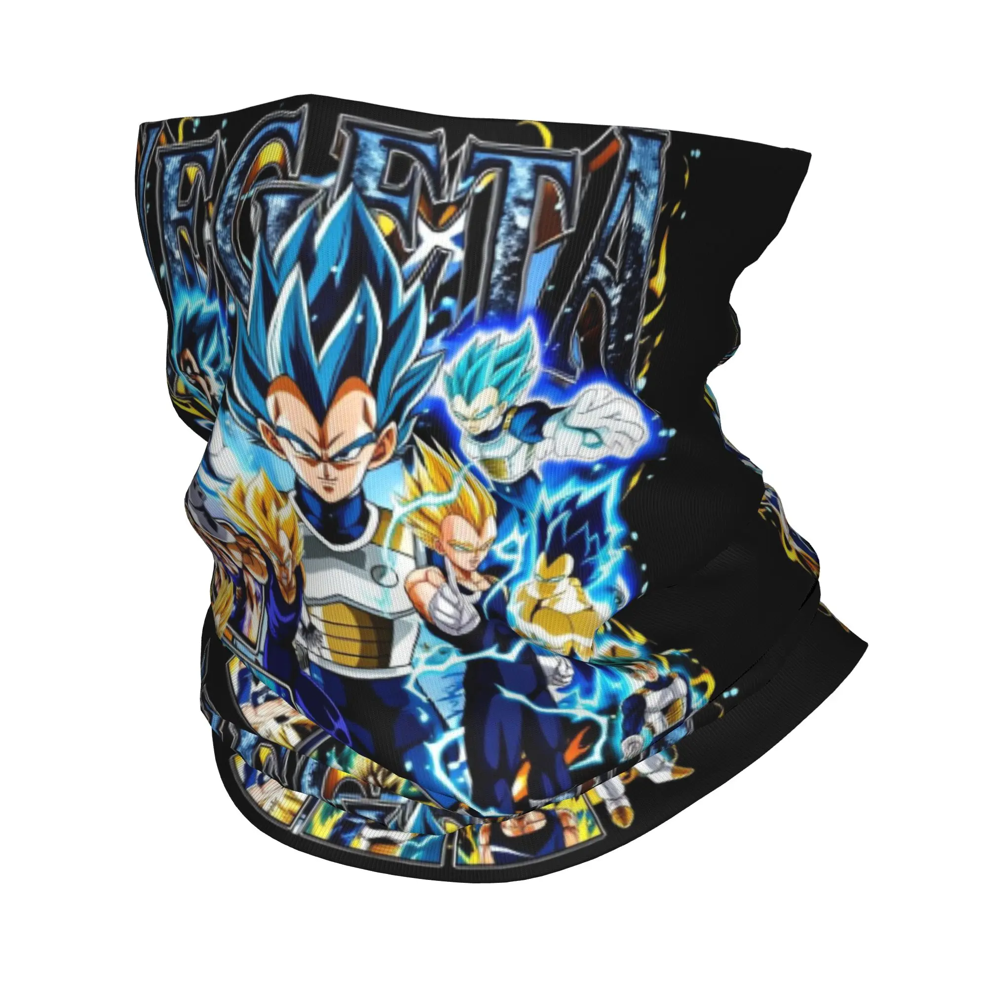 Vegeta Anime D-Dragon B-Ball Bandana Neck Warmer Women Men Winter Ski Hiking Scarf Gaiter  Face Cover
