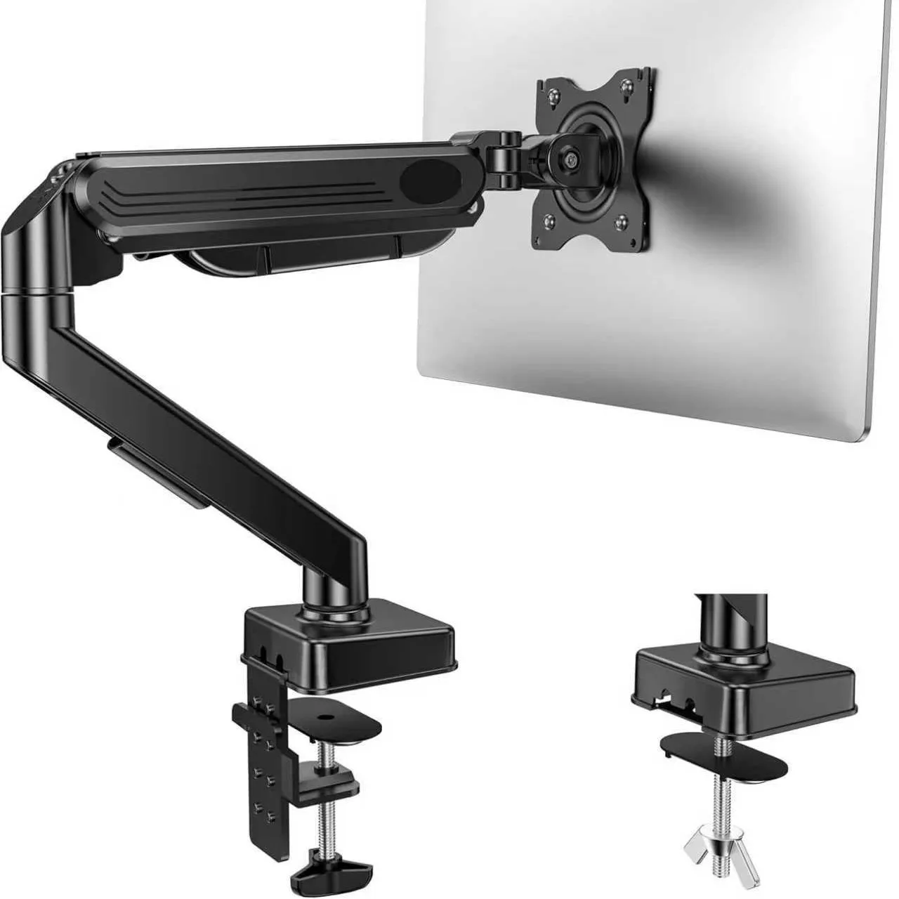 Gaming display robot arm built-in torsion spring gas spring display bracket, small plastic case