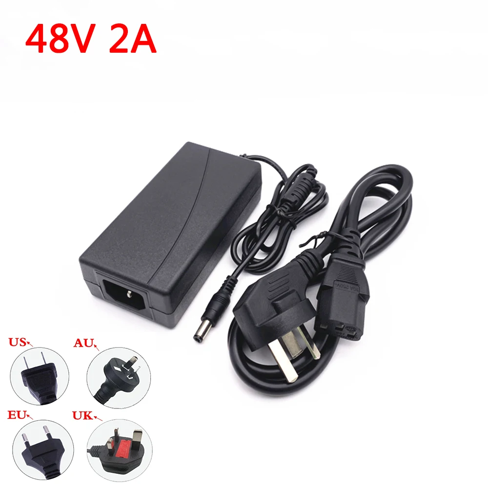 

DC 48V 2A 2000MA 96W POE Power Supply Adapter 48 V Volt For CCTV Security Surveillance POE Injector Ethernet IP Camera Phone