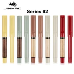 JINHAO 62 Wood Fountain Pen Colorful Student F EF Ink Pen High Quality Calligraphy Pen Stationery School Office Supplies