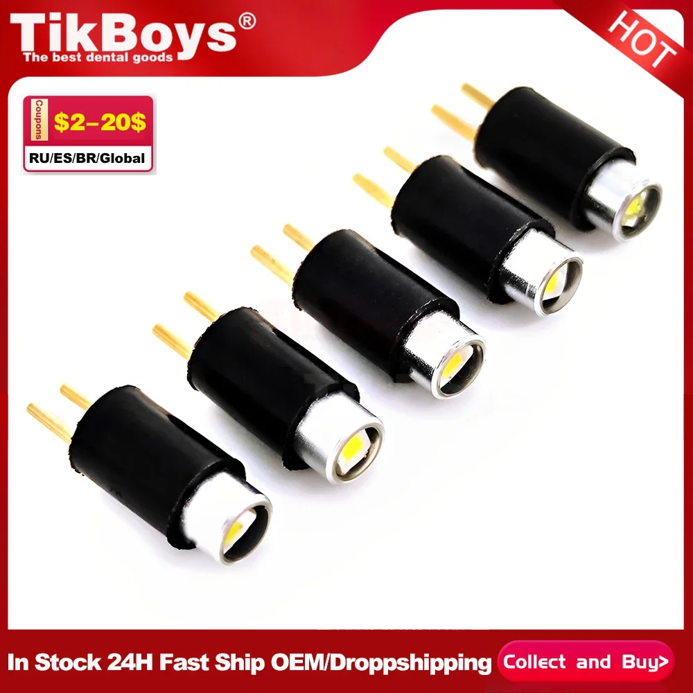 

5 PCS Dental LED Bulb Ultra-High Brightness Fit for KAVO Fiber Optic High Speed Handpiece