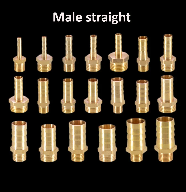 

Соединитель Pagoda 6, 8, 10, 12, 14, 16 мм, соединитель для шланга, хвостовая резьба 1/8, 1/4, 3/8 1/2 BSP, латунный фитинг для труб