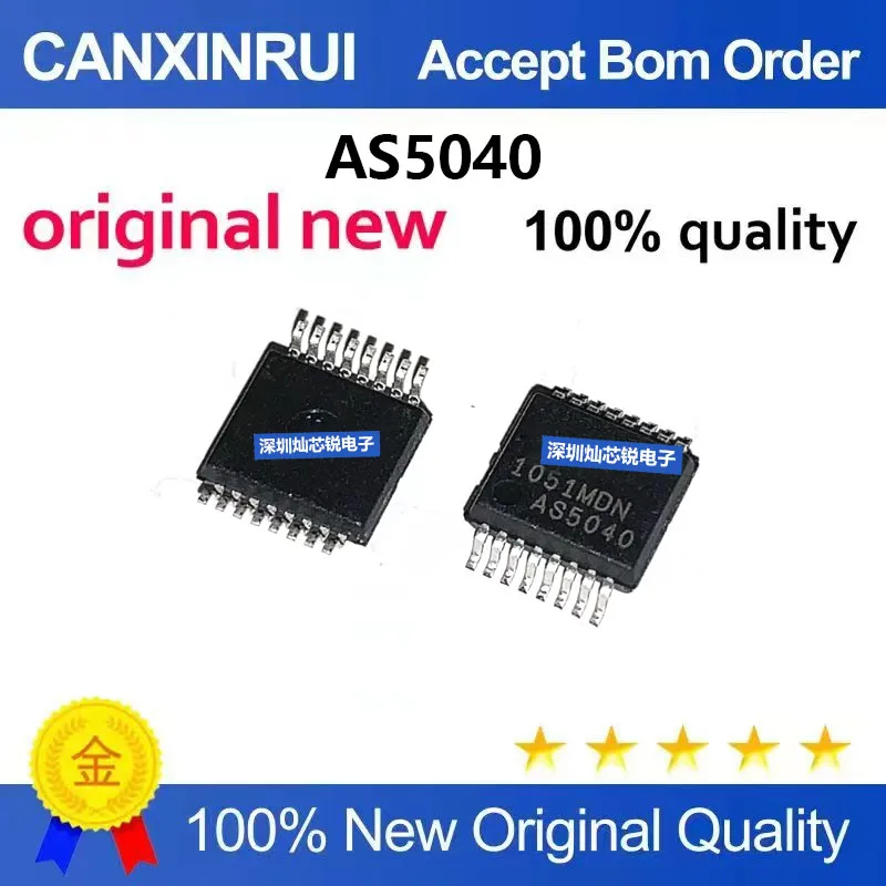 (5-100pieces)Brand New Original AS5040 AS5040-ASST SSOP16 Magnetic Sensor Magnetic Encoder Chip