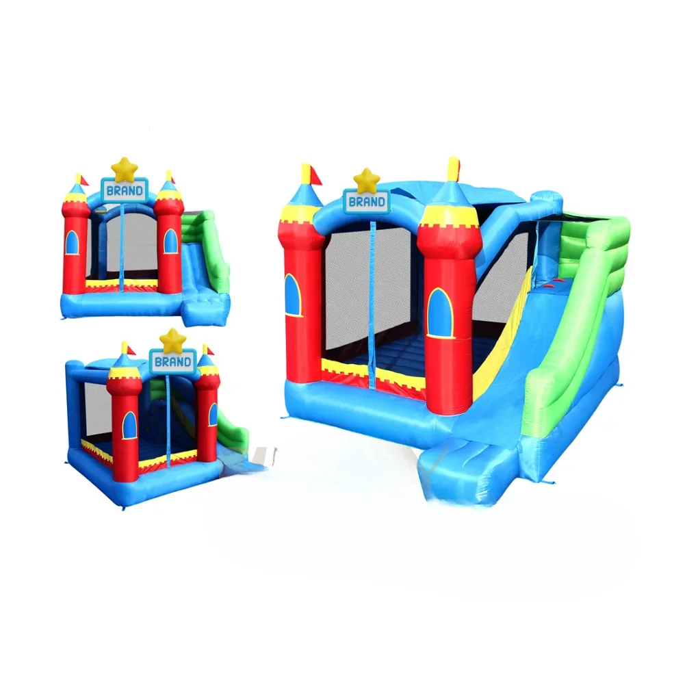

'Inflatable castle, with slide, trampoline, sunshade roof, castle modeling, children's rides, safety, wholesale