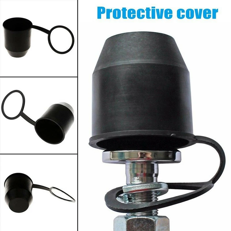 1X PVC Black Tow Bar Ball Towball Cover Cap Towing Hitch Trailer Protection Cap view 3