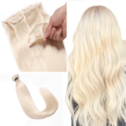 Remy Brazilian Human Hair Extensions, Blonde Color #60, 14-22 