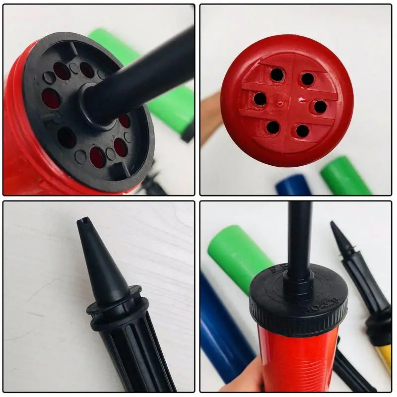 Ballon Inflatting Pump 2 Way Balloon Inflator With Anti-slip Grip Manual Balloon Blower Pump Exercise Balls Pool Inflatables