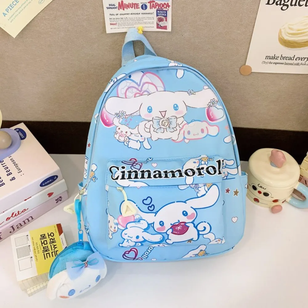 ซานริโอ คุโรมิ เฮลโล คิตตี้ มายเมโลดี้กระเป๋าเป้เด็ก กระเป๋านักเรียนอนุบาล นักเรียนประถม กระเป๋าสะพายไหล่คู่ลายการ์ตูนน่ารัก ทนต่อคราบสกปรก