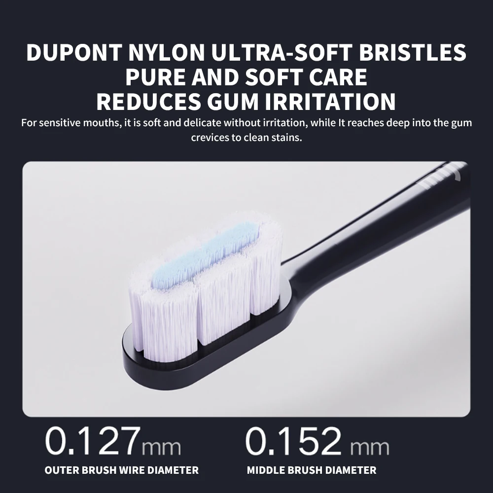 Original Xiaomi Mijia Toothbrush Head T700 Sonic Electric Toothbrush Waterproof Soft Health Replacement Soft Bristles 2/4/6Pcs