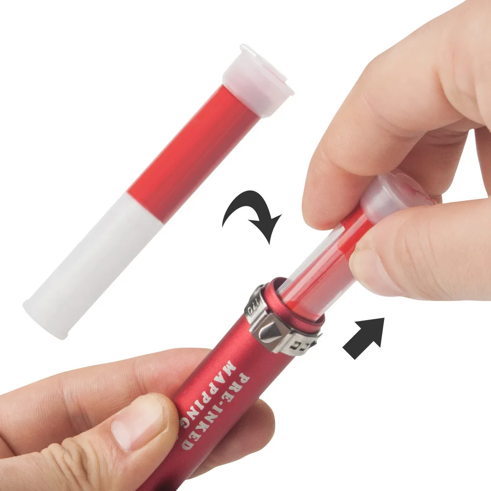 Picture 5: 30M Mapping Pre-ink String Microblading Tattoo Brows Marker Line Positioning Tools Replaceable Cores Dyeing Thread Tools