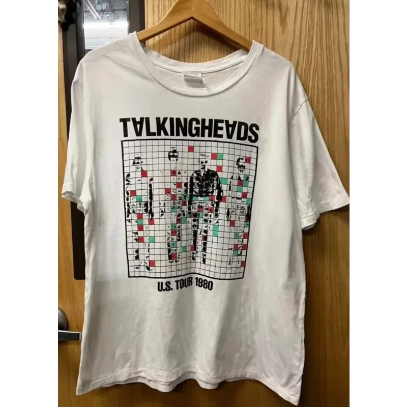Retro Talking Heads T-shirt More Songs about Architecture and Food Men's T-shirt Summer New Casual Unisex T-shirt