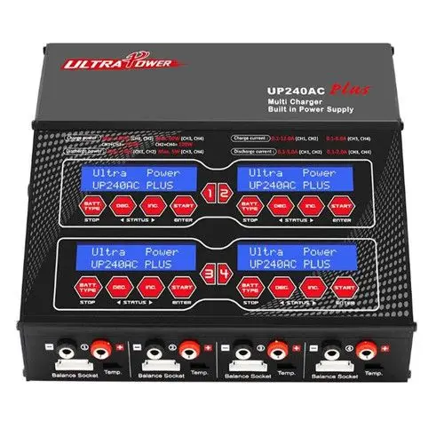 

Ultra Power UP240AC Plus 240W Lilo LiPo LiFe NiMH NiCD Pb Battery Multi Balance Charger Discharger for RC Lipo Battery