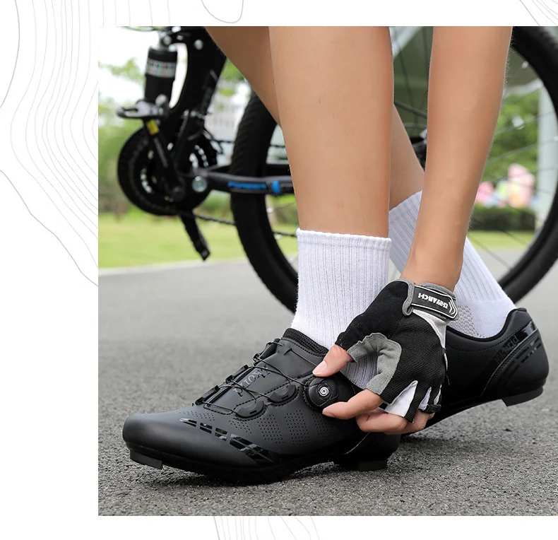 Rutschfeste Mountain-Offroad-MTB-Rennschuhe, atmungsaktive Fahrrad-Rennsport-Sportschuhe, professionelle Straßenrennen-Fahrradschuhe für Herren – Detail 6