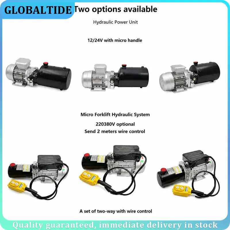 220V Electric Hydraulic Pump High Pressure Oil Pump Hydraulic Power Unit Hydraulic Oil Station Double Acting Solenoid Valve