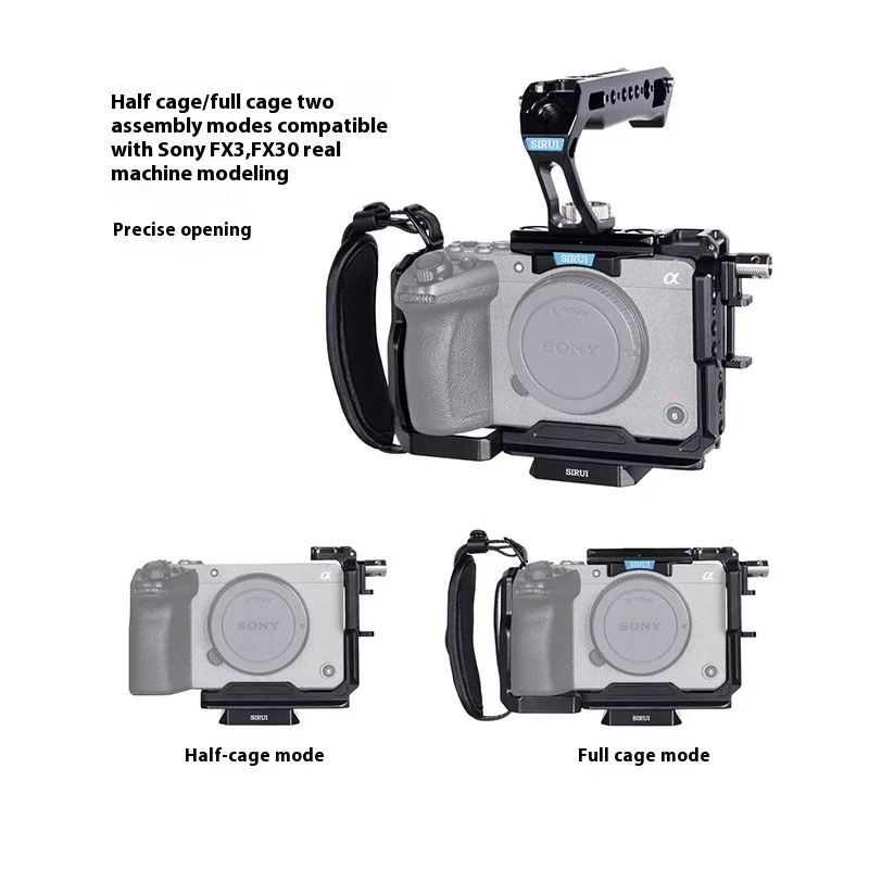 Sirui FX3/FX30 Full Camera Cage Kit Top Handle Unrestricted Access to Controls Ports Accessories for Sony FX3&FX30