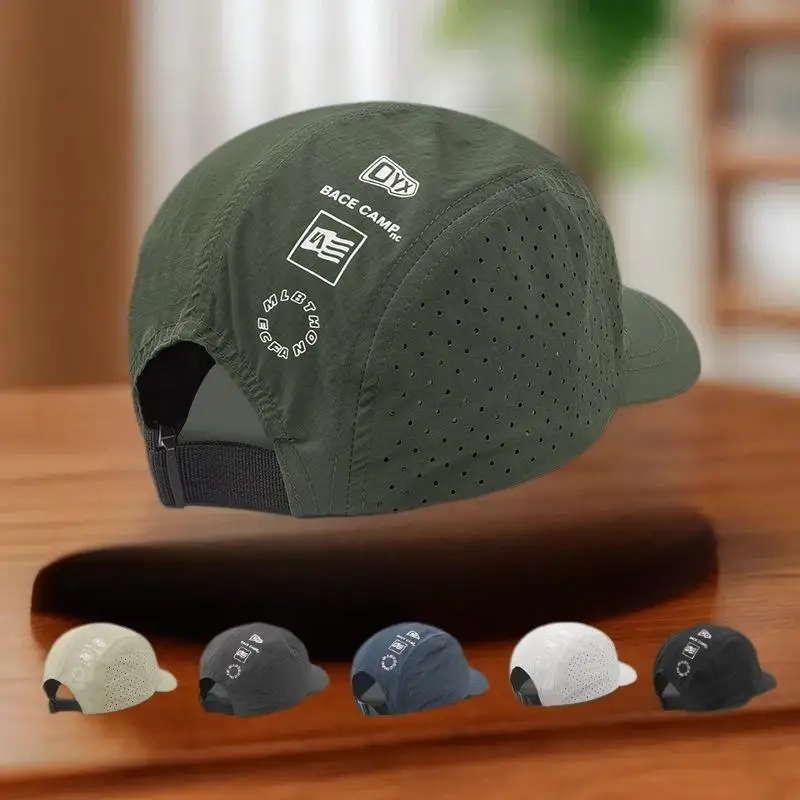 Mountain Printed Short-brimmed Quick-drying Baseball Cap Men Women Outdoor Camping Mountaineering Summer Mesh Breathable Sun Cap