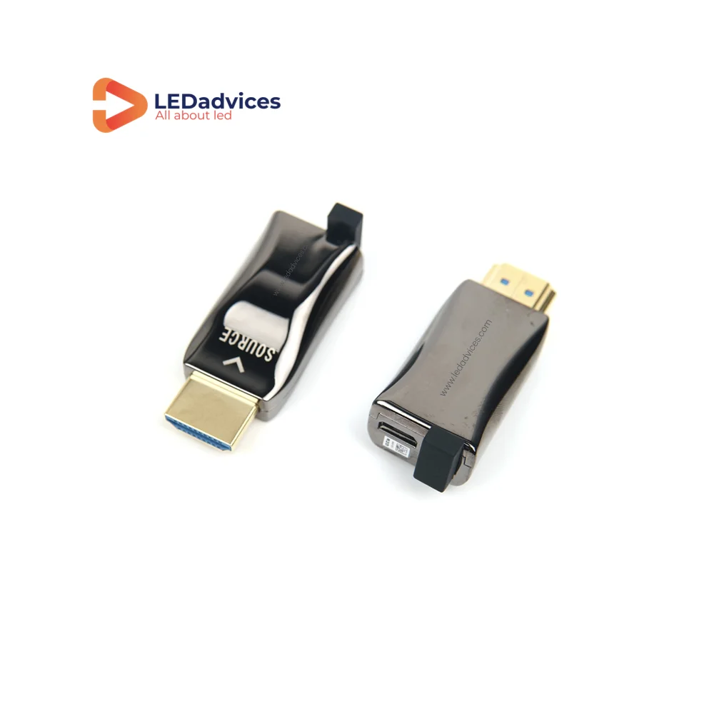 Mini Optical Fiber LC To HDMI Adapter HDMI To LC Connector 4K@60 8K@60Hz 4K@120Hz Over Fiber Converter Extender Multi-mode Fibre