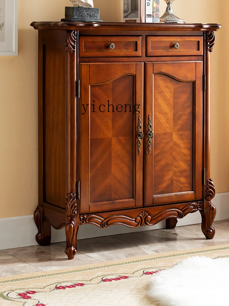 XL Shoe Cabinet Home Doorway Storage Cabinet Double Door Shoe Cabinet Ultra-Thin Multi-Layer Hall Cabinet