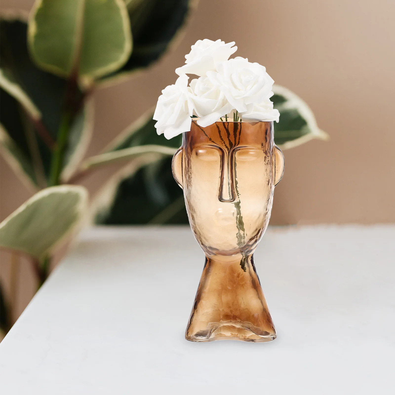

Human Face Vase Creative Flower Arranging Holder Home Desktop Decoration Decorative Abstract Flower Holder