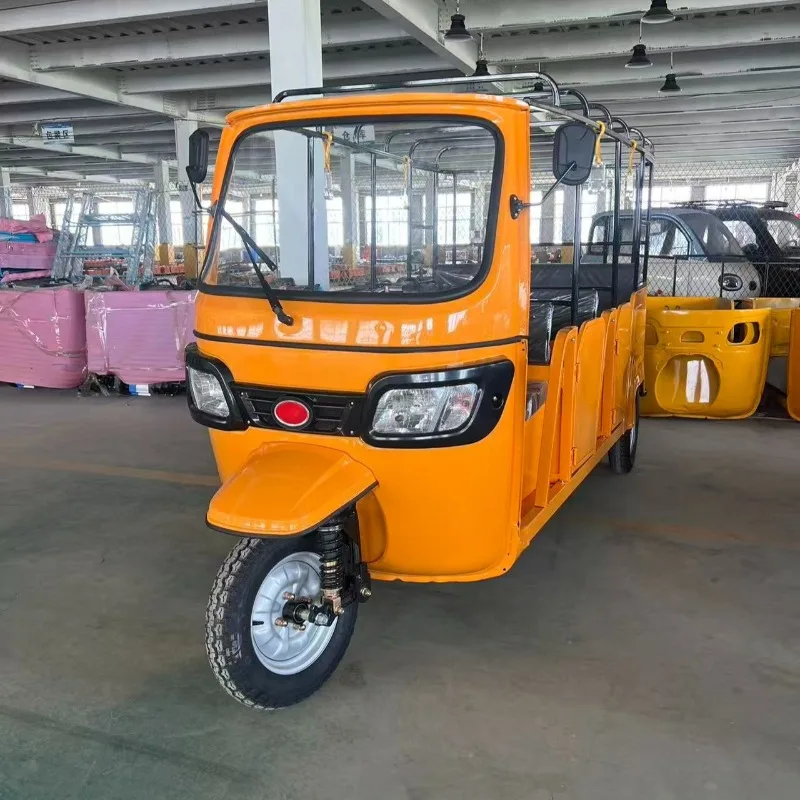 Electric Cargo Tricycle 1200W Rear Hub Motor 3 Speed Adult Passenger Steel Frame Fat Tire