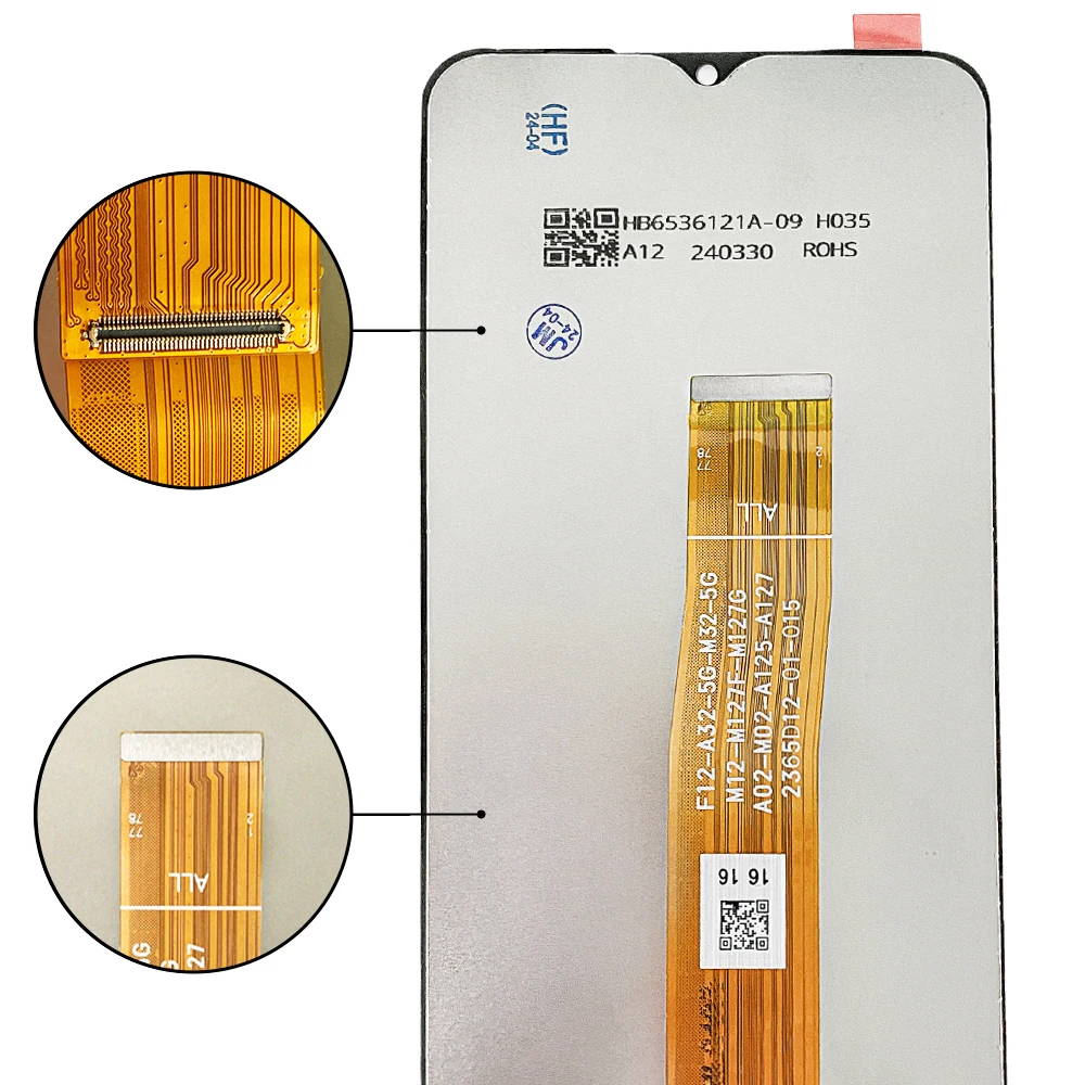 For Samsung Galaxy A12 /A127  SM-A127F/DSN   Touch Screen Digitizer For Samsung SM-A127M Framed LCD 6.5 inches