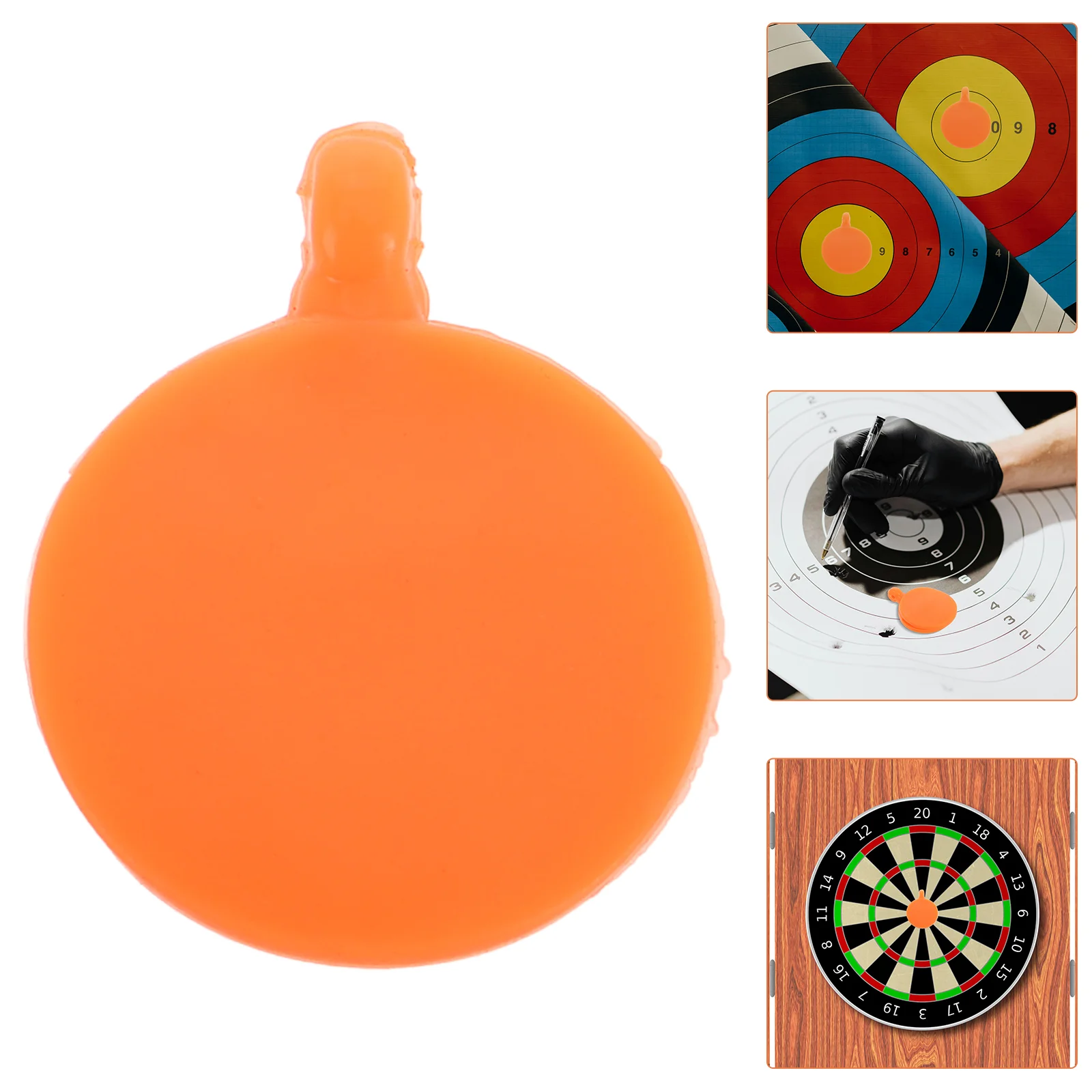 

10 Pcs Competition Bullseye Target Hanging for Archery Practice Shooting Sports Silicone Competitions Accessories Range