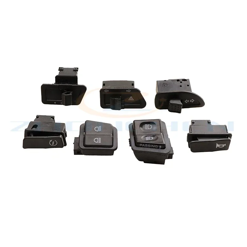 Motorcycle Start High/Low Beam Light Headlight Horn Turn Signal Button Switches For GY6 ATV Dirt Bike Moped Scooter
