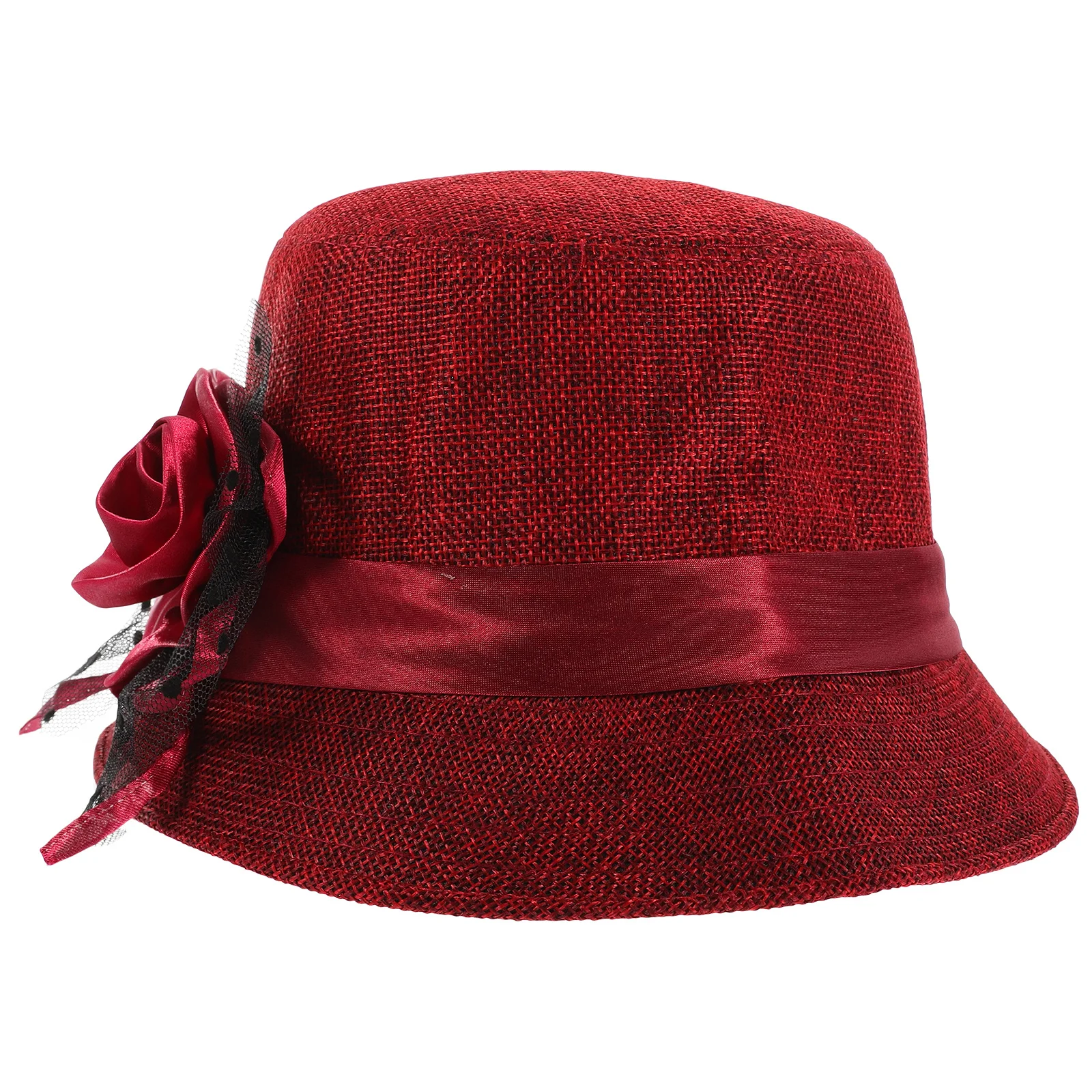 

Fashionable Warm Bucket Hat for Women Vibrant Retro Lace Hat for Outdoor Casual and Special Occasions Stylish Look