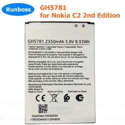 Original New Battery for Nokia C2 2nd Edition mobile phone battery GH5781 2350mAh TA-1446 TA-1452 TA-1454 TA-1468 TA-1471