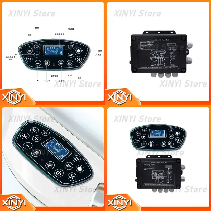 Outdoor Jacuzzi Control Panel for Constant Temperature Surf Bath Smart Bathroom Touch Control Induction Technology