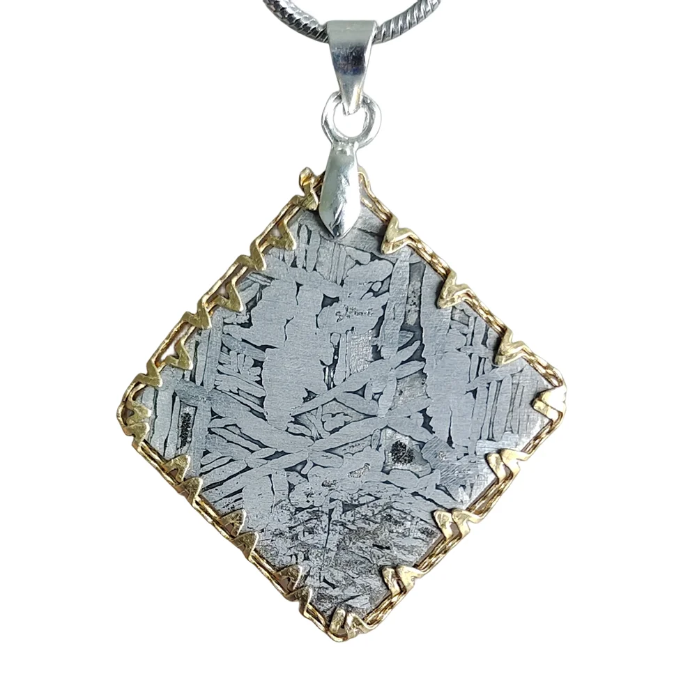 

Muonionalusta Iron Meteorite Pendant Natural Iron Meteorite Pendant Iron Meteorite Specimen Amulet Collection - CD151