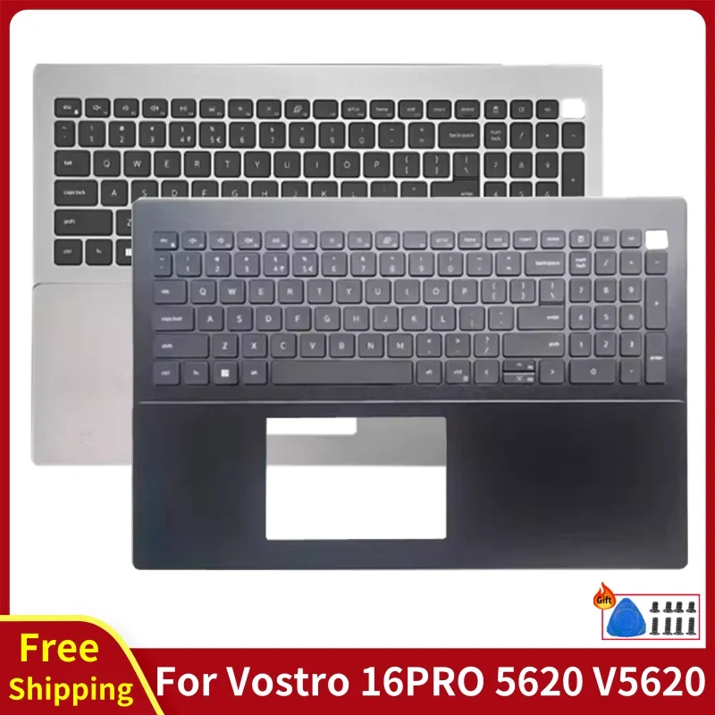 Original For Vostro 16Pro 5620 V5620 New Laptop With US Backlit Keyboard Palmrest Upper Top C Cover Shell Replace Computer Case