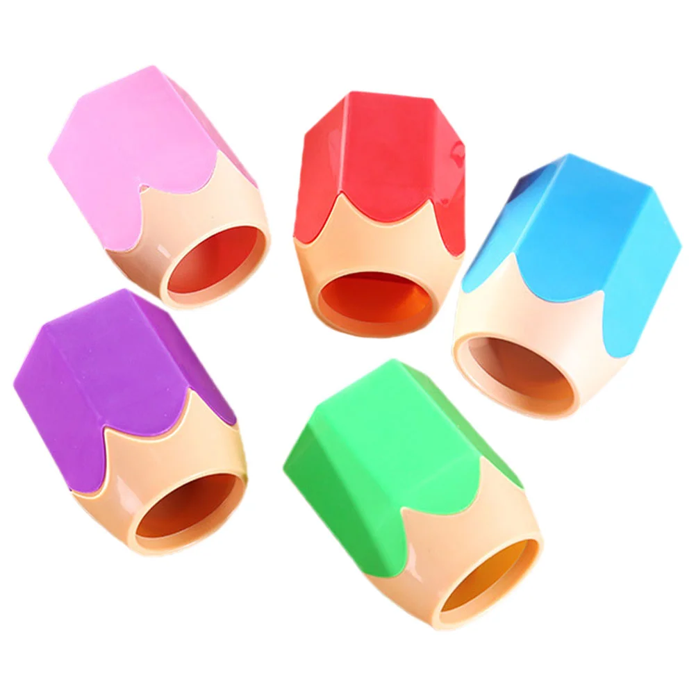 5 Pcs Student Stationery Desktop Storage Pen Holder Holders for Cups Marker Crayon Office Abs