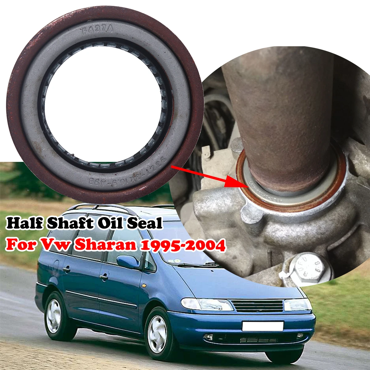 

Car Half Shaft Oil Seal For For Vw Sharan 1995-2004 Seat Alhambra 6756195 Auto Transmission Drivetrain Replace Parts Leak-Proof
