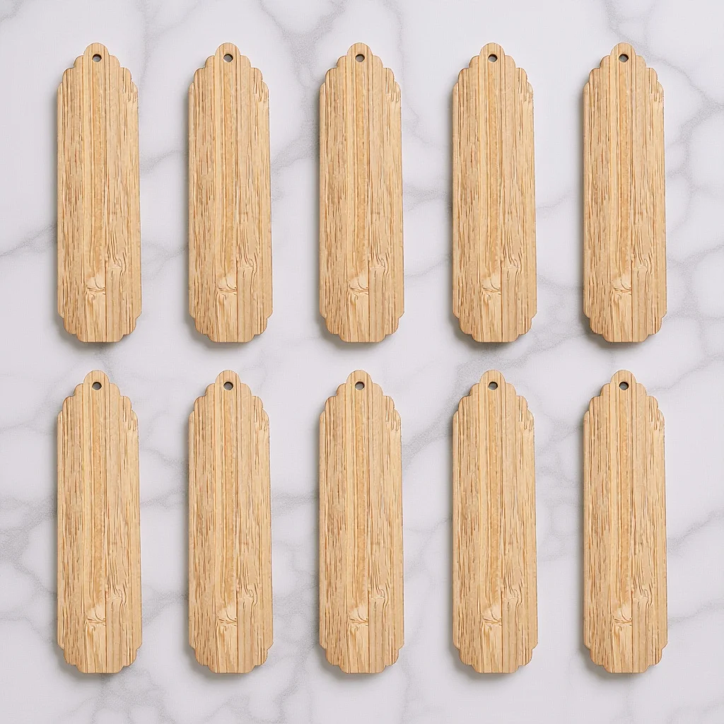 

10pcs Diy Bookmarks Unfinished Wood Tags For Reading Study Kids Gift Party Decor Craft Making Wooden Tags Handicraft Supplies