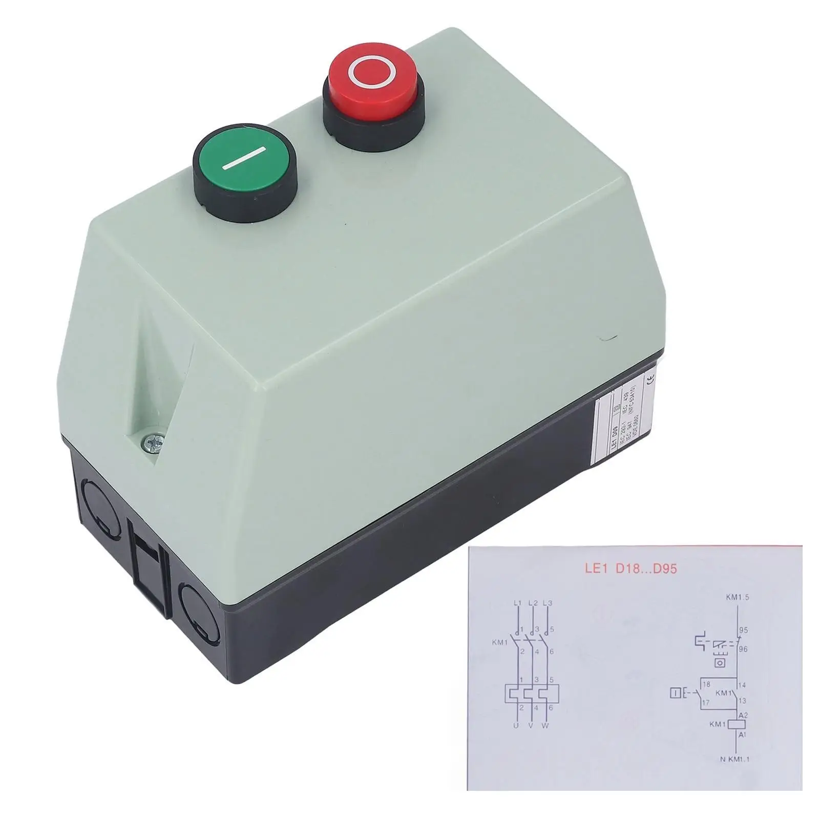 IP55 Waterproof Magnetic Electric Motor Starter Control Switch for Single Phase 220/230V & 3 Phase 380/400V