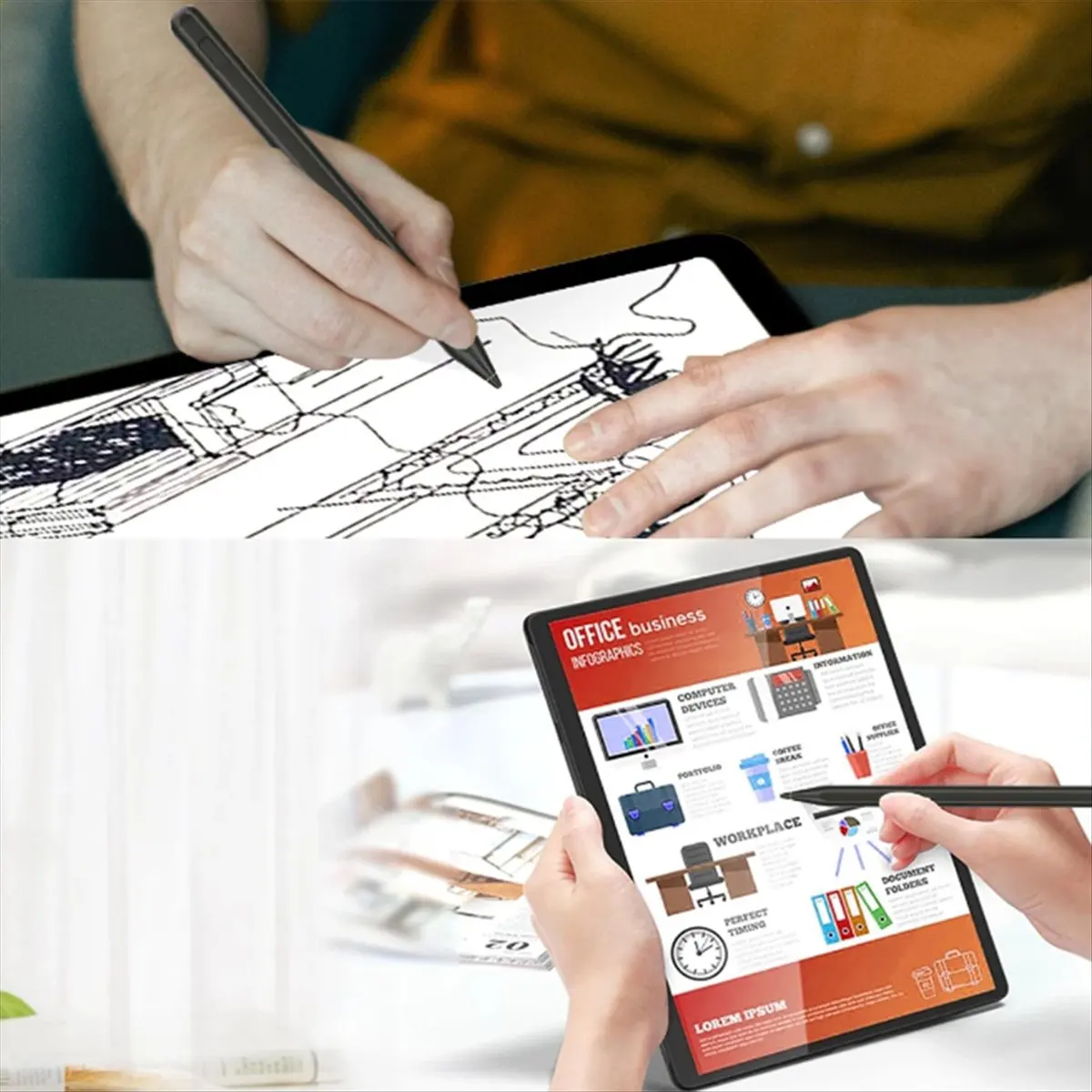 

High-quality PC accessories in Stock USI 2.0 Stylus Pen for Chromebook Fire HD 10 and Fire Max 11 Silver